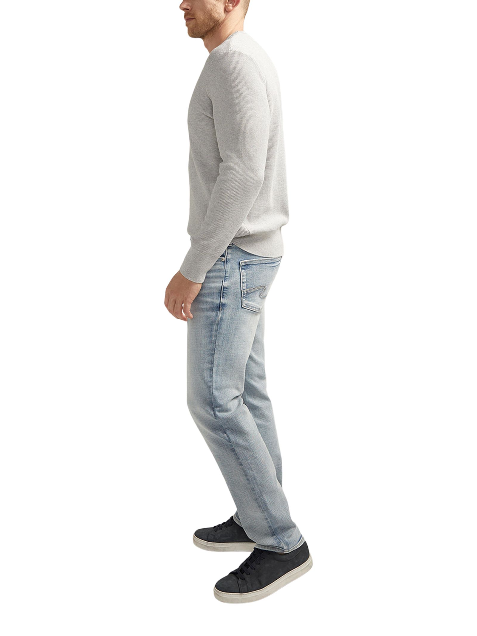 Jean à coupe étroite pour hommes, Konrad, Silver