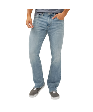 Jean étroit semi-évasé pour hommes, Jace, Silver