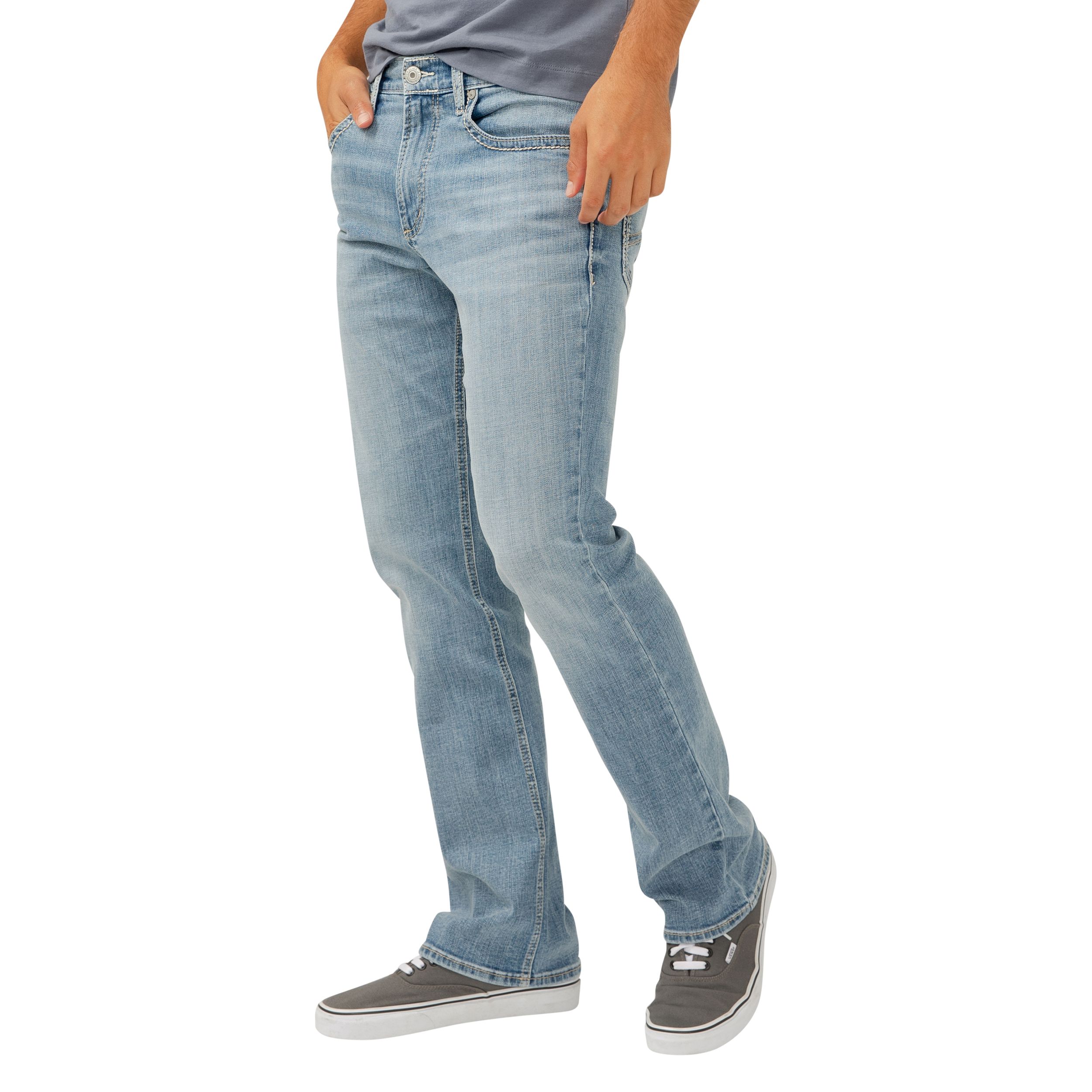 Silver Men's Jace Slim Boot Cut Jeans