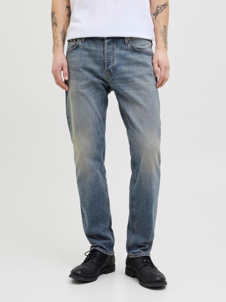 Jack & Jones Men's Mike Tapered Fit Denim Jeans
