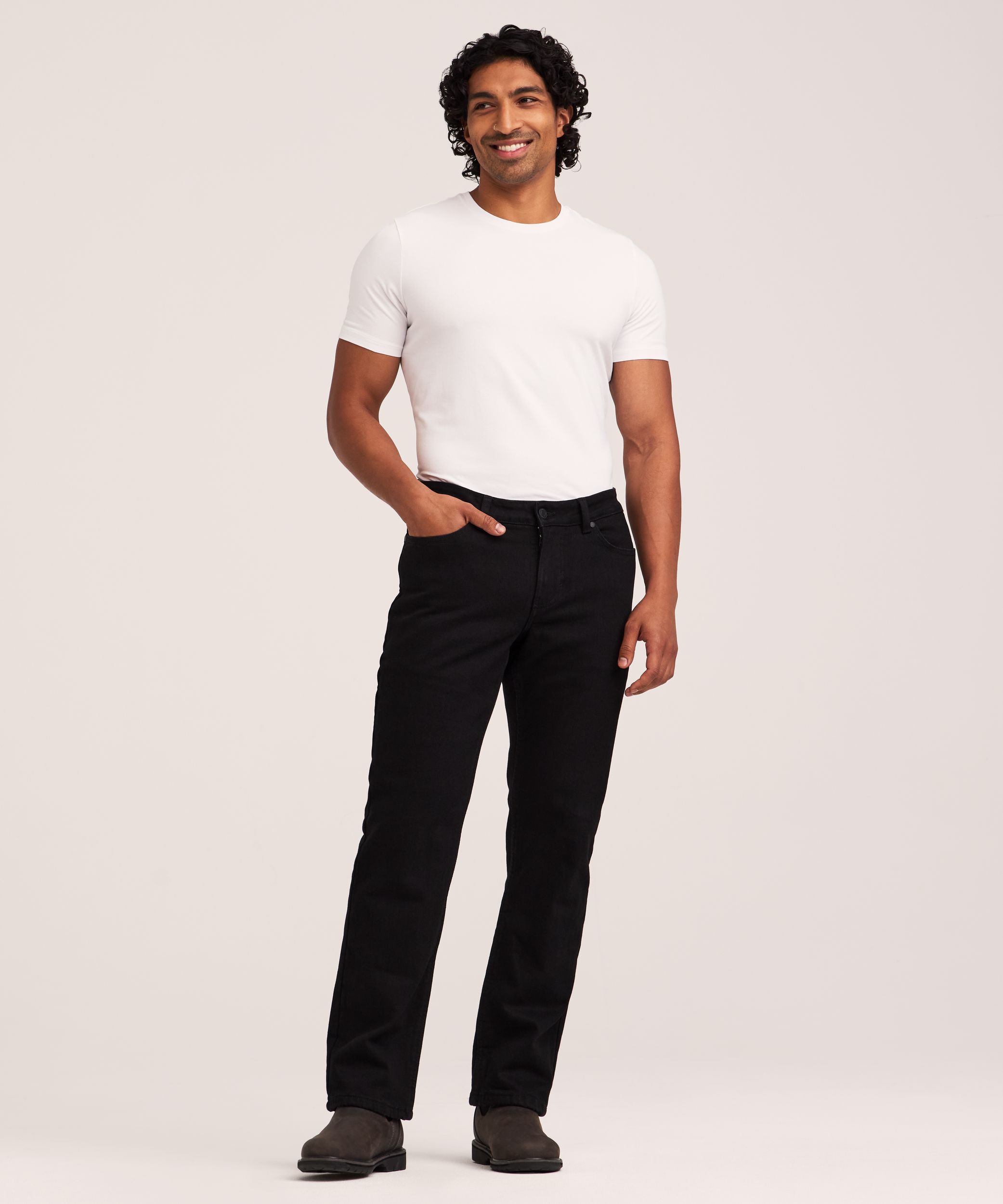 Jean droit T-Max® Element pour homme à doublure en flanelle à carreaux de WindRiver