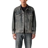 Levi's Men's Relaxed Fit Denim Trucker Jacket Front_Flat