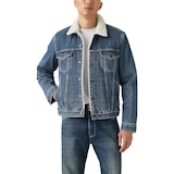 Veste de camionneur en denim et en sherpa pour hommes, Levi's Front_Flat