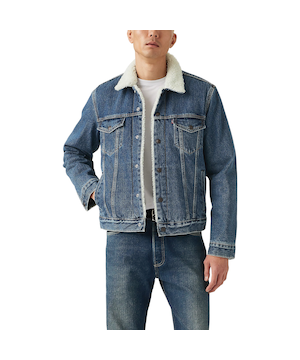 Veste de camionneur en denim et en sherpa pour hommes, Levi's