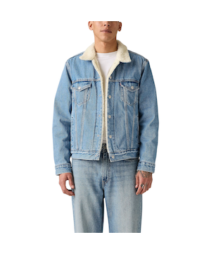 Levi's Men's Sherpa Denim Trucker Jacket