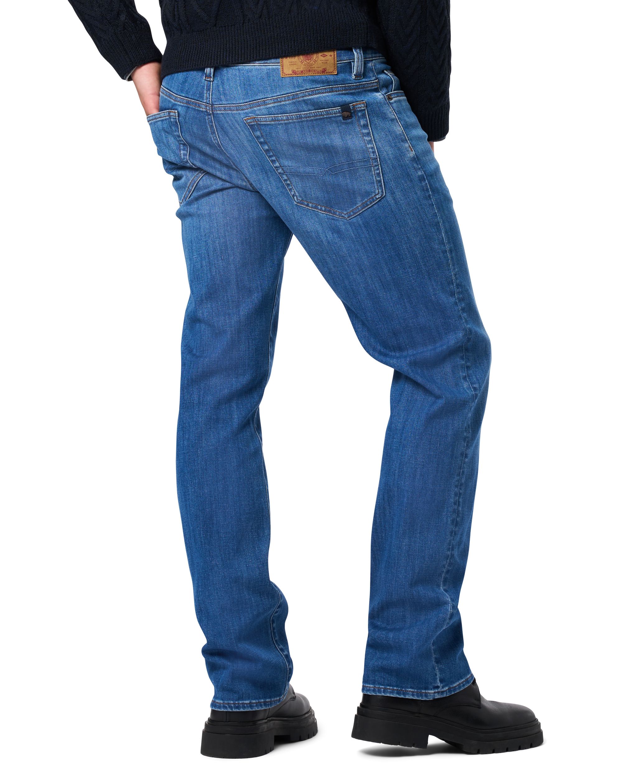Jean extensible à coupe décontractée et à jambe droite pour hommes, Driven, Buffalo
