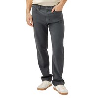 Jean décontracté à jambe droite pour hommes, Grayson, Silver Front_Flat