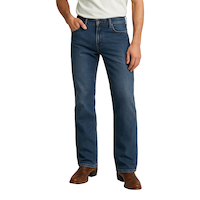 Jean semi-évasé à taille mi-basse pour hommes, Blake, Lois Front_Flat