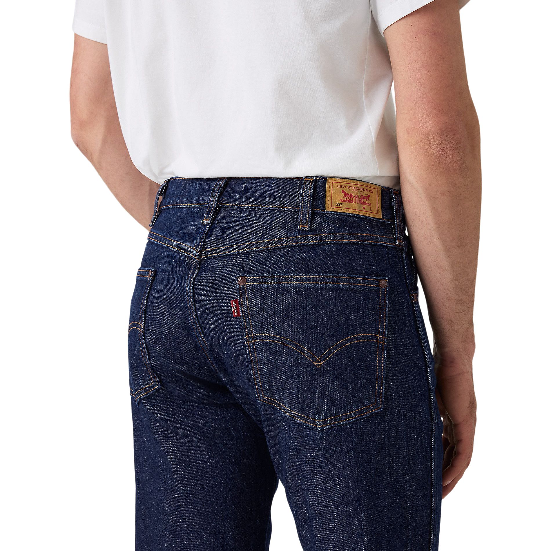 Levi's Men's 557 Rocky Rinse Western Straight Cut Jeans