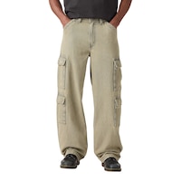 Levi's Men's 578 Baggy Steel Clouds Cargo Jeans Front_Flat