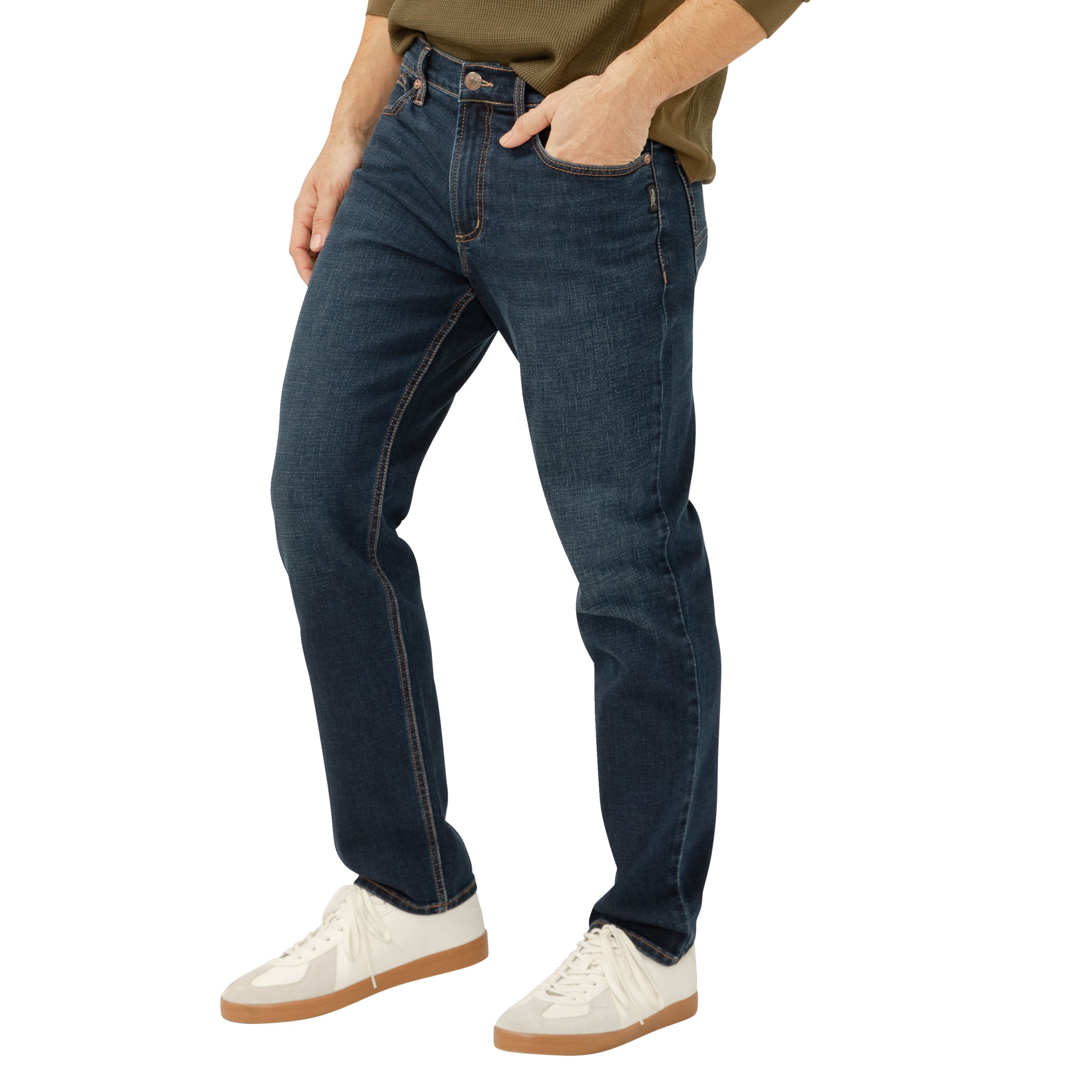 Jean fuselé à coupe décontractée pour hommes, Eddie, Silver