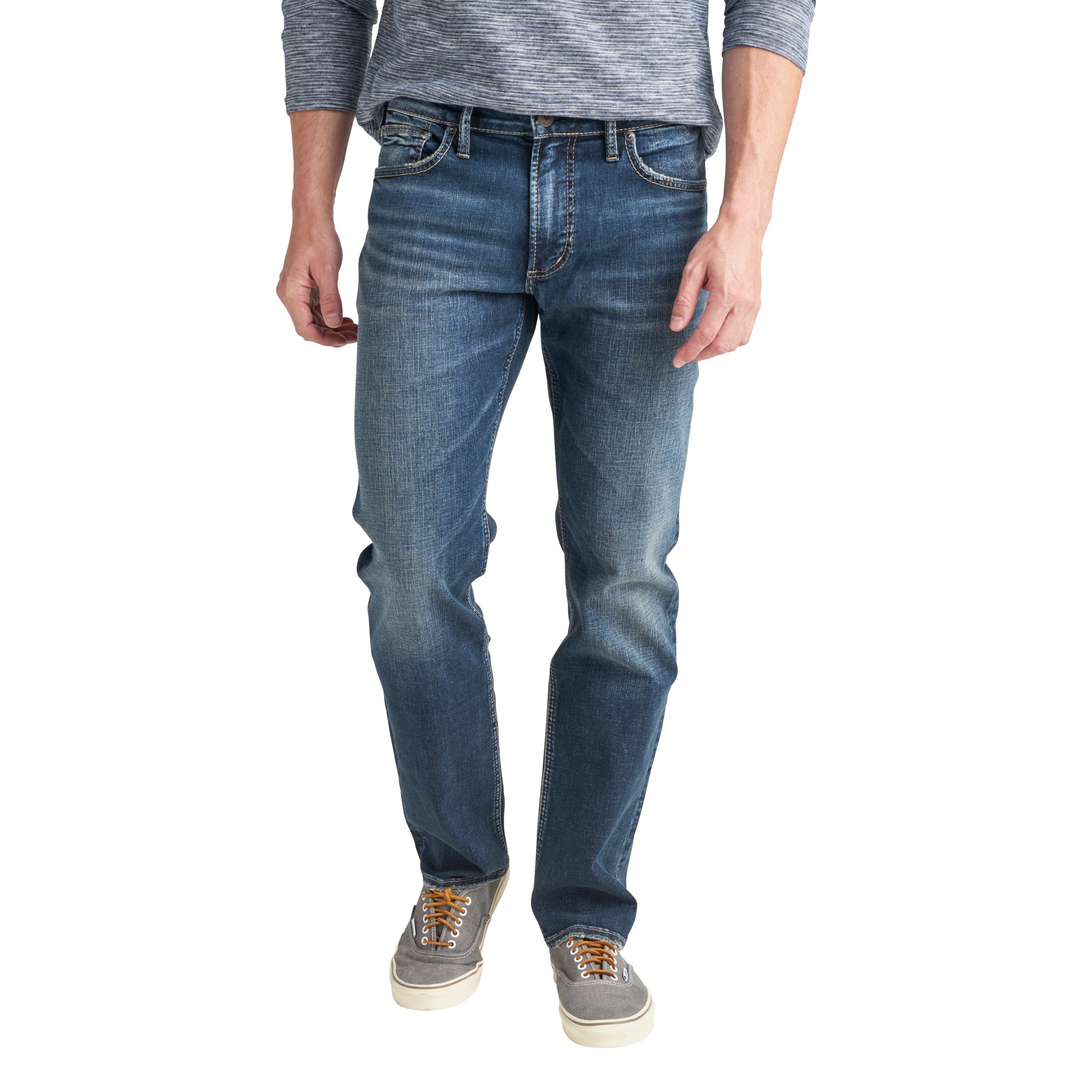 Silver Men's Allan Slim Straight Fit Jeans