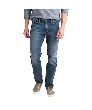 Silver Men's Allan Slim Straight Fit Jeans