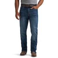 Jean rétro décontracté à jambe semi-évasée pour hommes, Jackson Hole, Wrangler Front_Flat