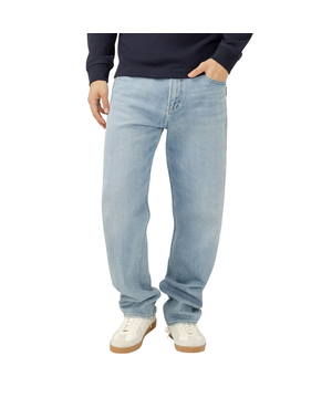 Silver Men's Relaxed Fit Straight Jeans