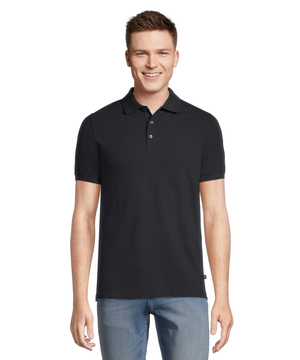 Denver Hayes Men's 50 Wash Modern Fit Stretch Pique Polo Shirt