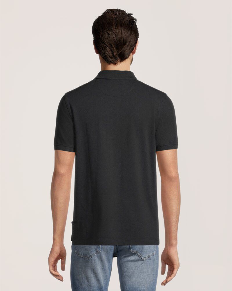 Denver Hayes Men's 50 Wash Stretch Pique Polo - Classic Fit