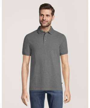 Denver Hayes Men's 50 Wash Stretch Pique Polo - Classic Fit
