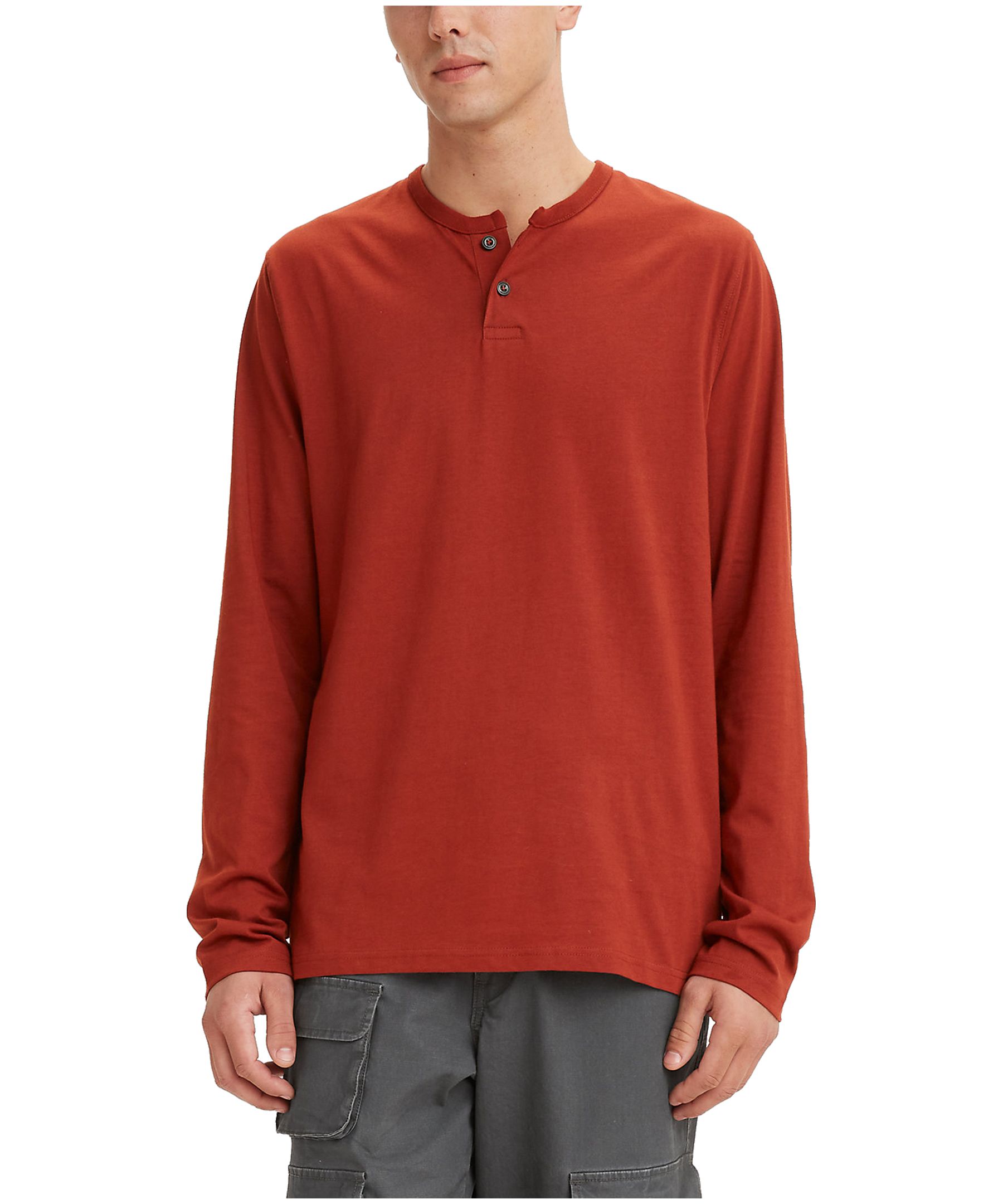 Levi's Men's Long Sleeve Cotton Henley Jersey Shirt