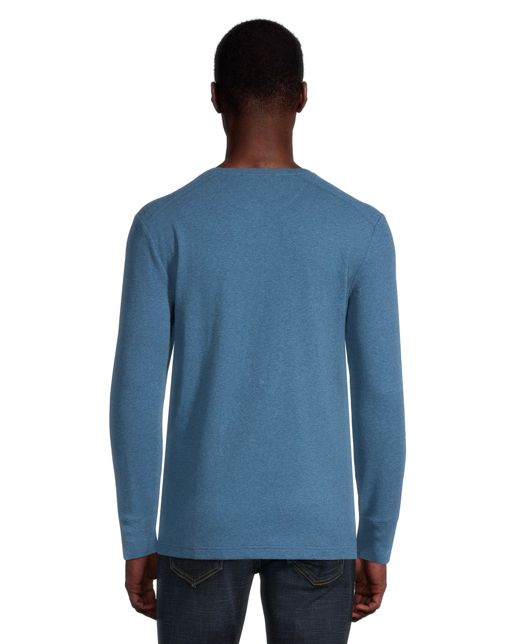 WindRiver Men's Long Sleeve Birdseye Henley Shirt