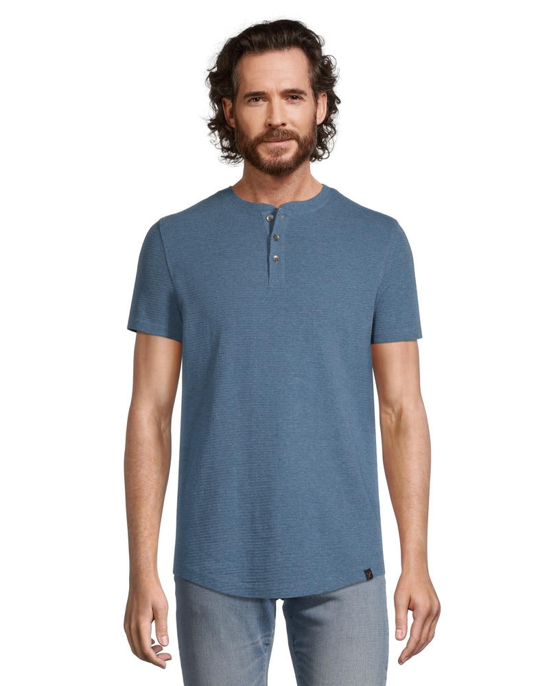 Men's Short Sleeve Modern Fit Ottoman Henley Shirt | Marks