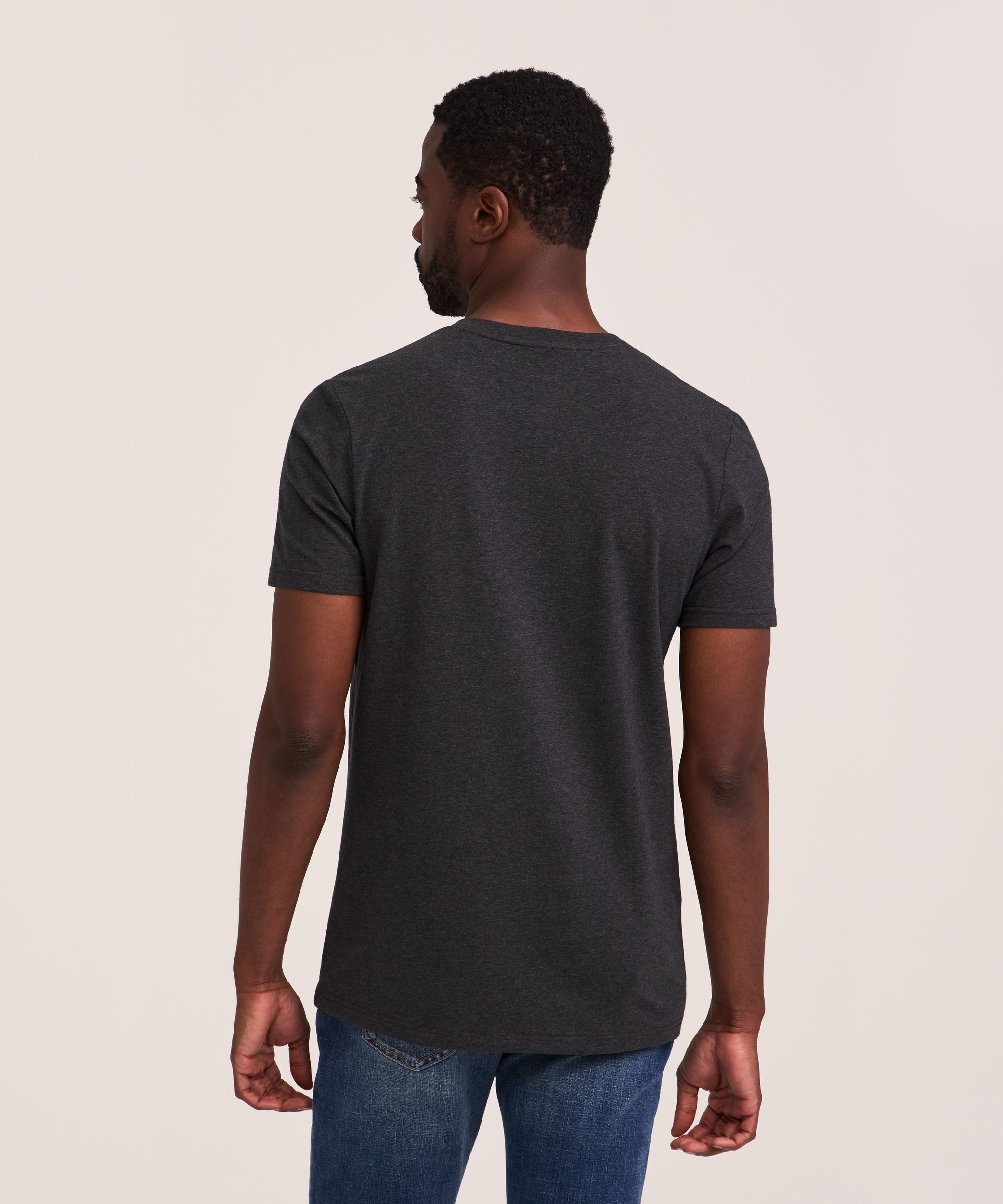 Denver Hayes Men's Stretch Short Sleeve Henley Shirt