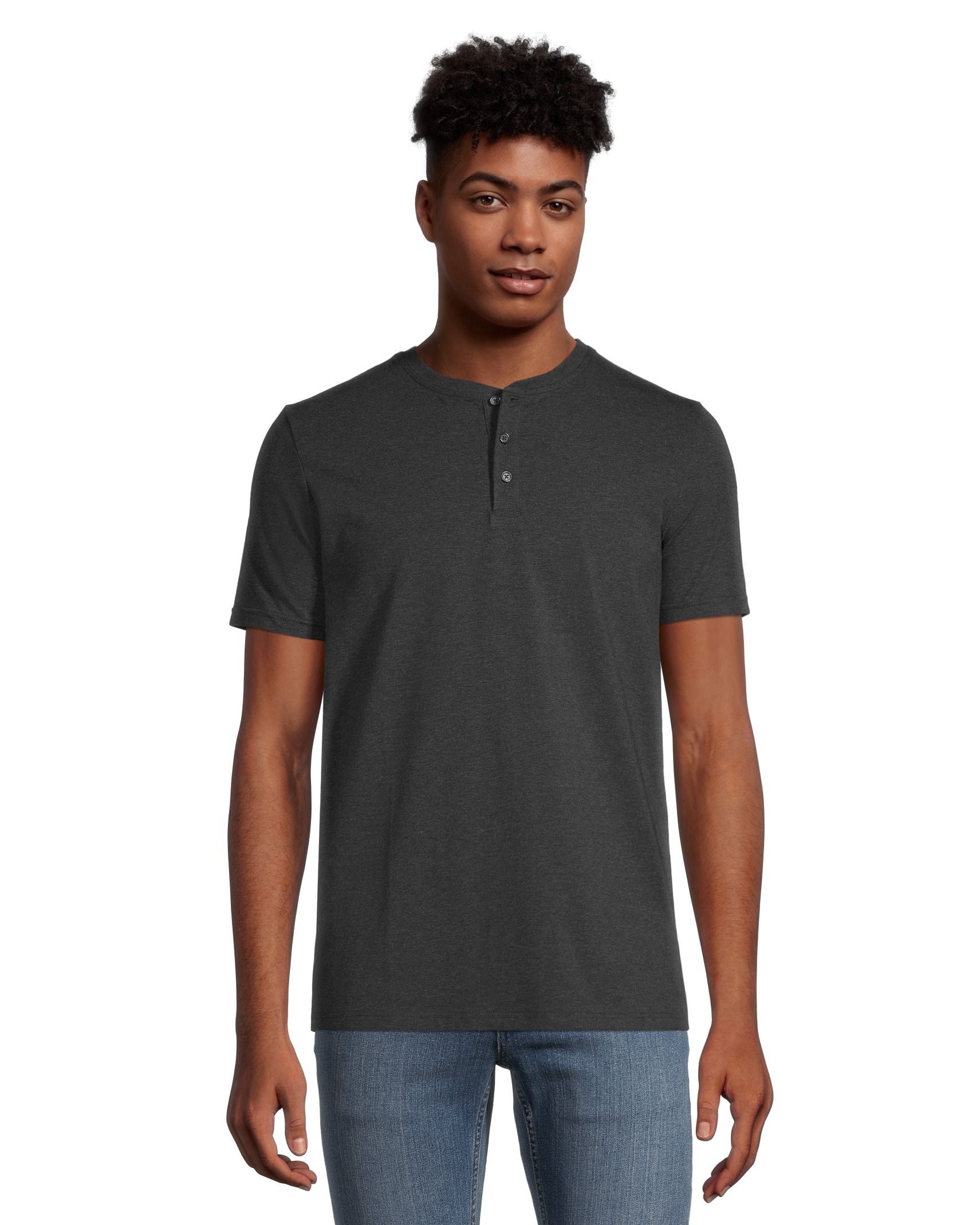 Men's Stretch Short Sleeve Henley Shirt | Marks