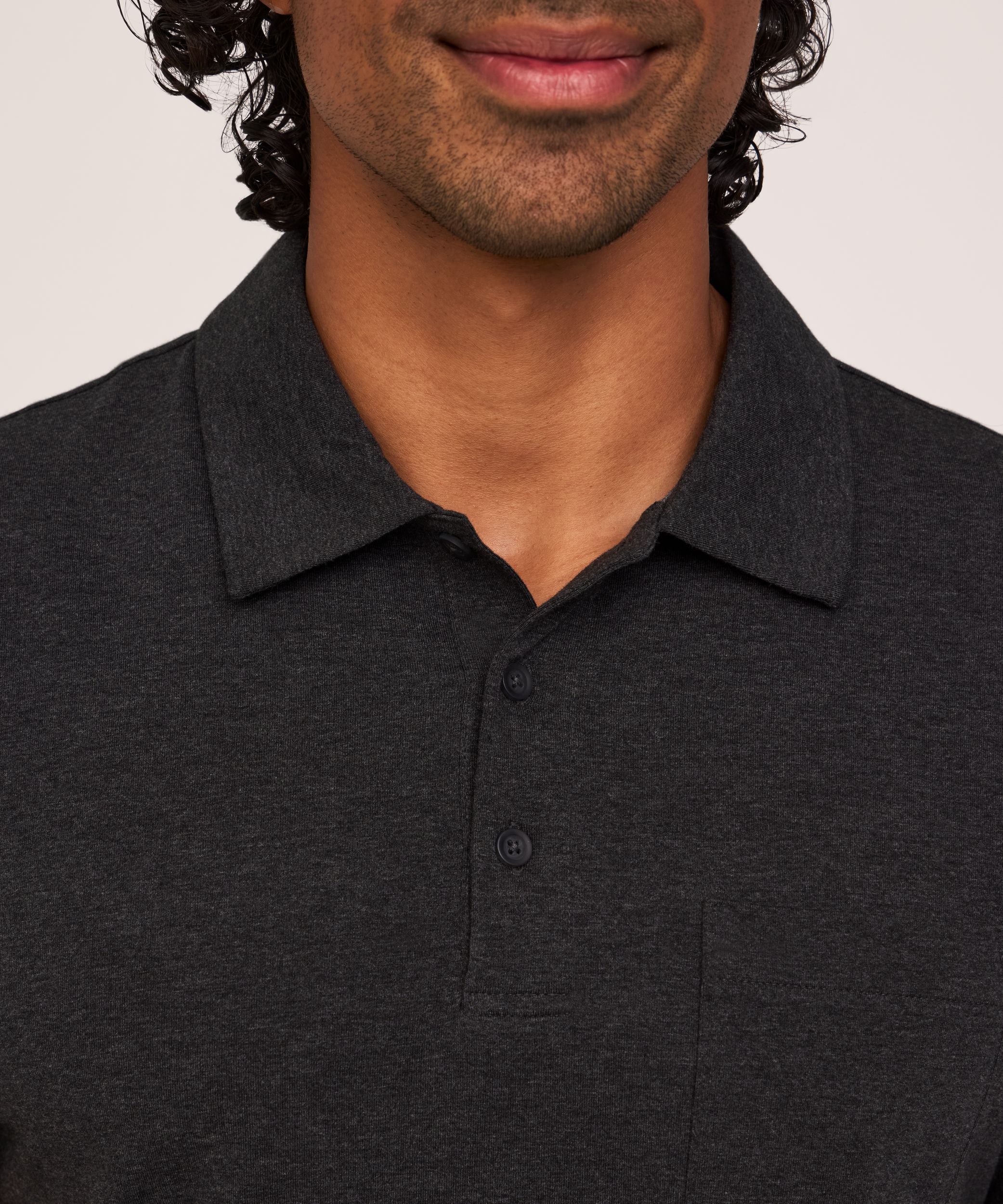 Denver Hayes Men's Modern Fit Stretch Polo Shirt