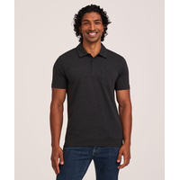 Denver Hayes Men's Modern Fit Stretch Polo Shirt Front_Flat