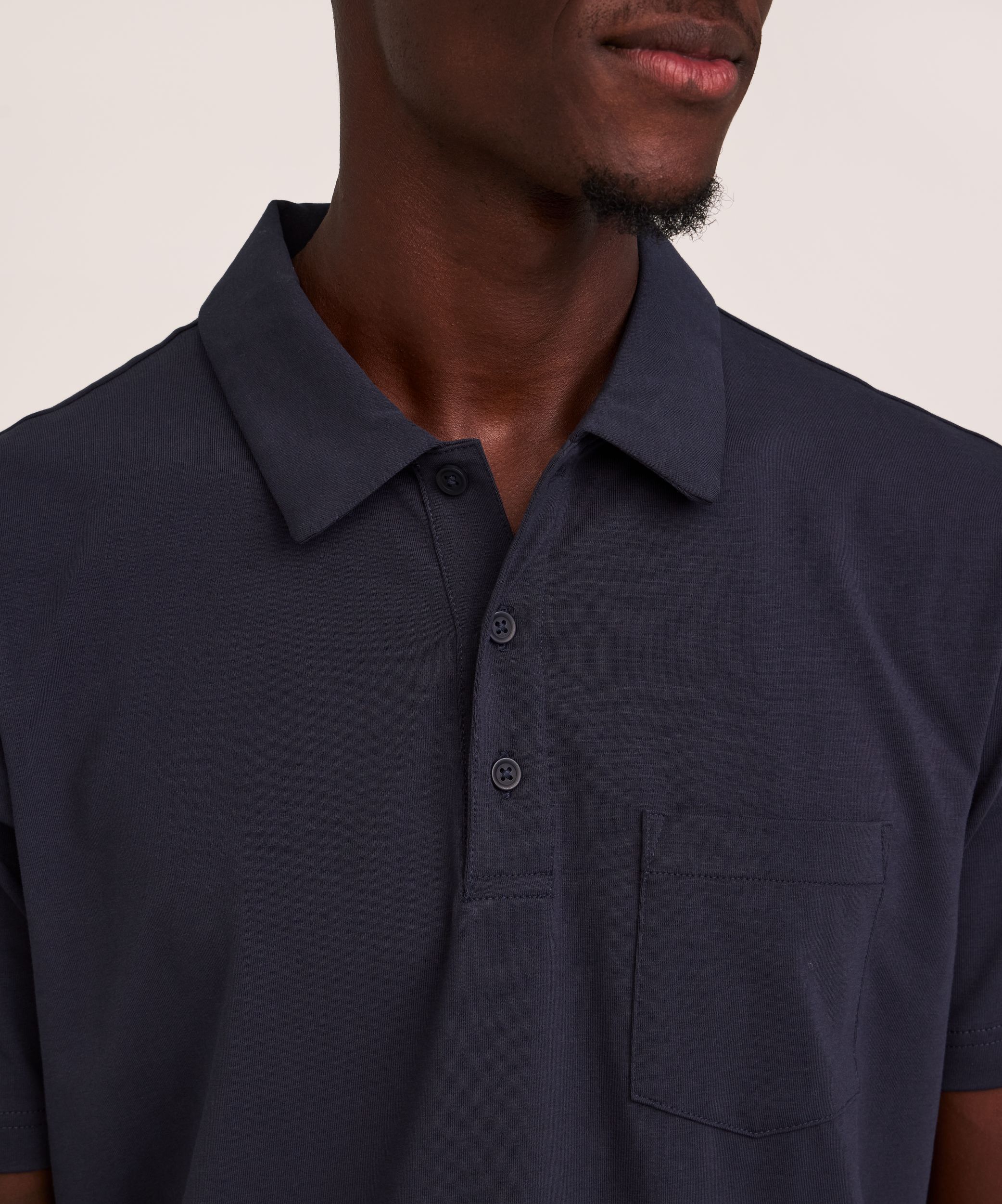 Denver Hayes Men's Modern Fit Stretch Polo Shirt