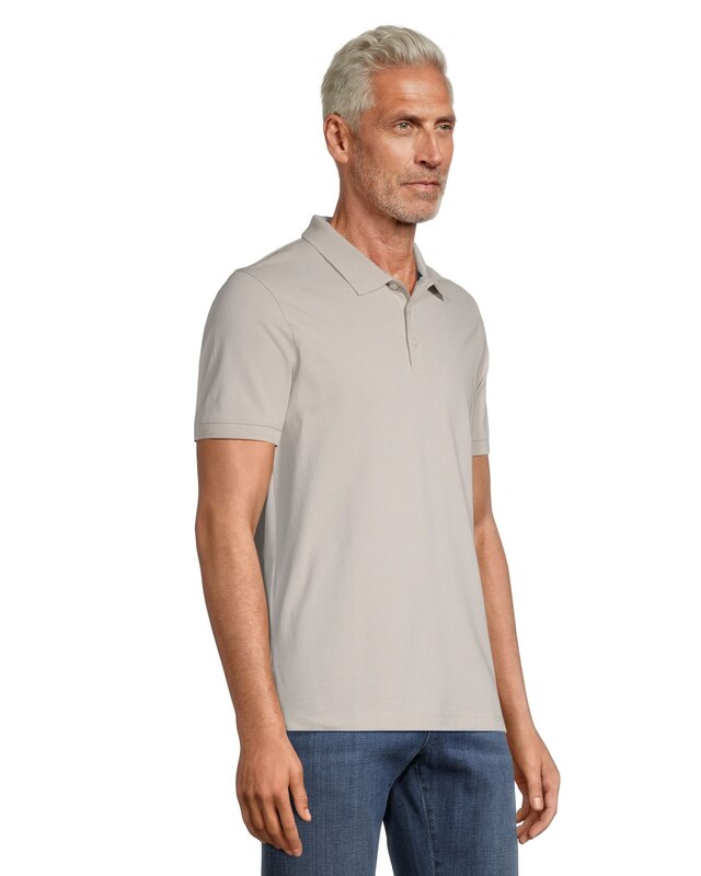 Denver Hayes Men's 50 Wash Stretch Short Sleeve Modern Fit Pique Polo
