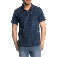 Black Bull Men's Percy Short Sleeve Printed Polo Shirt Front_Flat