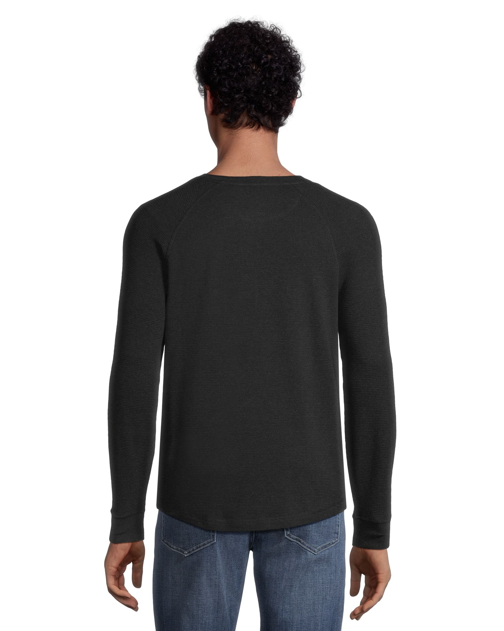 Denver Hayes Men's Long Sleeve Waffle Raglan Henley | Marks