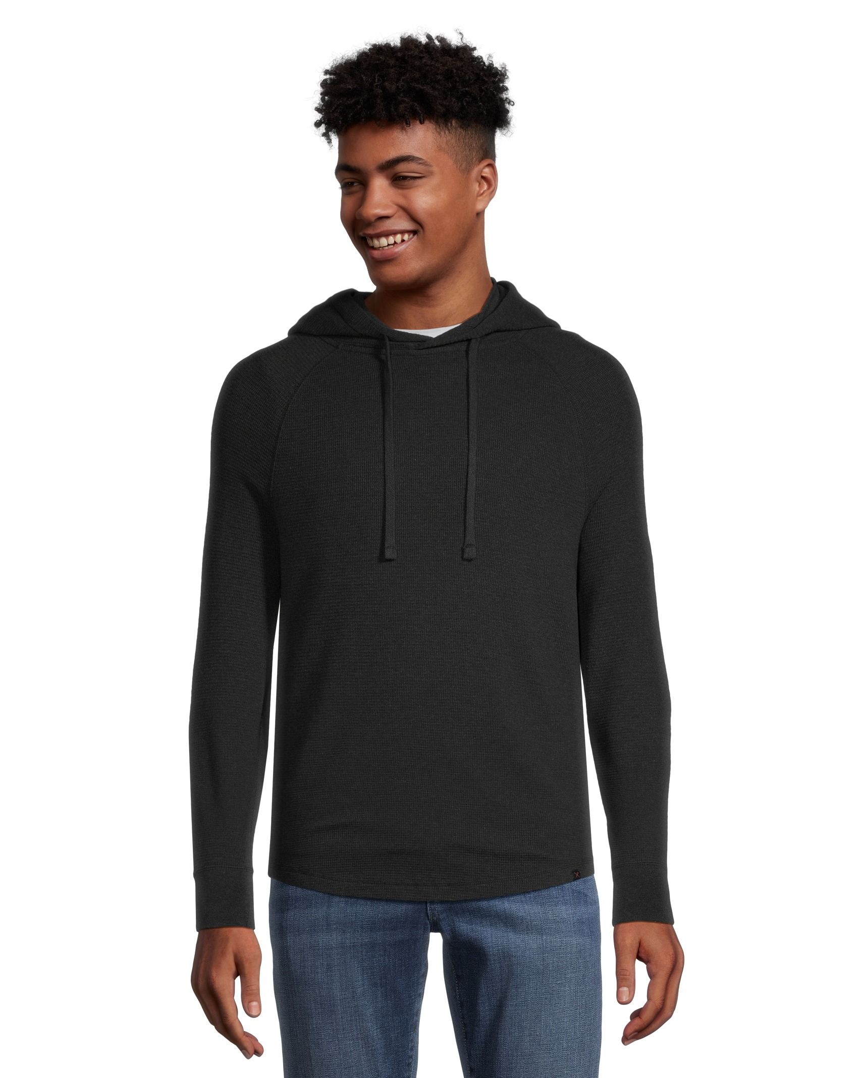 Denver Hayes Men's Long Sleeve Waffle Raglan Hoodie | Marks