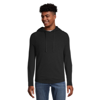 Denver Hayes Men's Long Sleeve Waffle Raglan Hoodie Front_Flat
