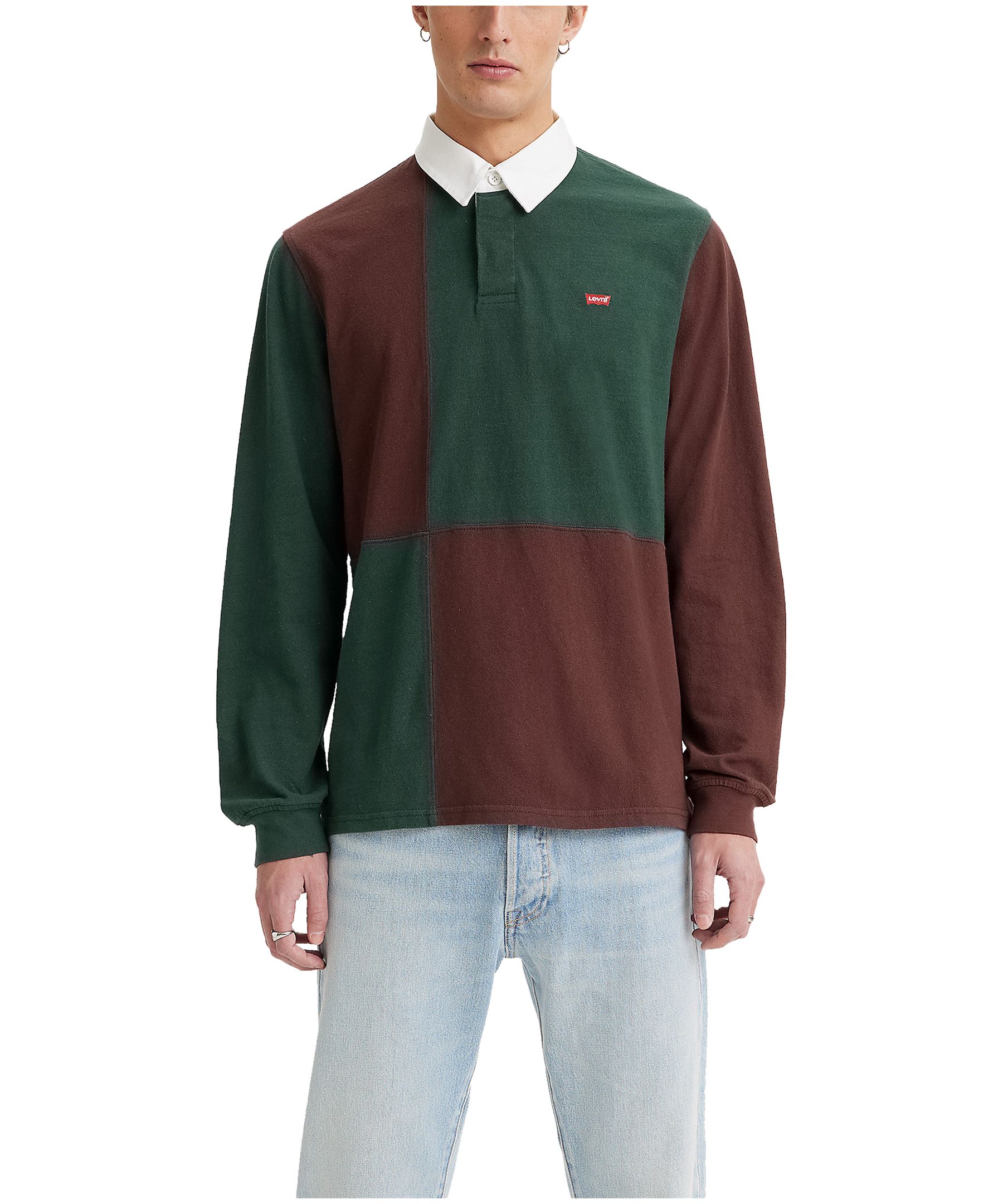 Levi's Men's Long Sleeve Classic Colour Block Rugby Shirt | Marks
