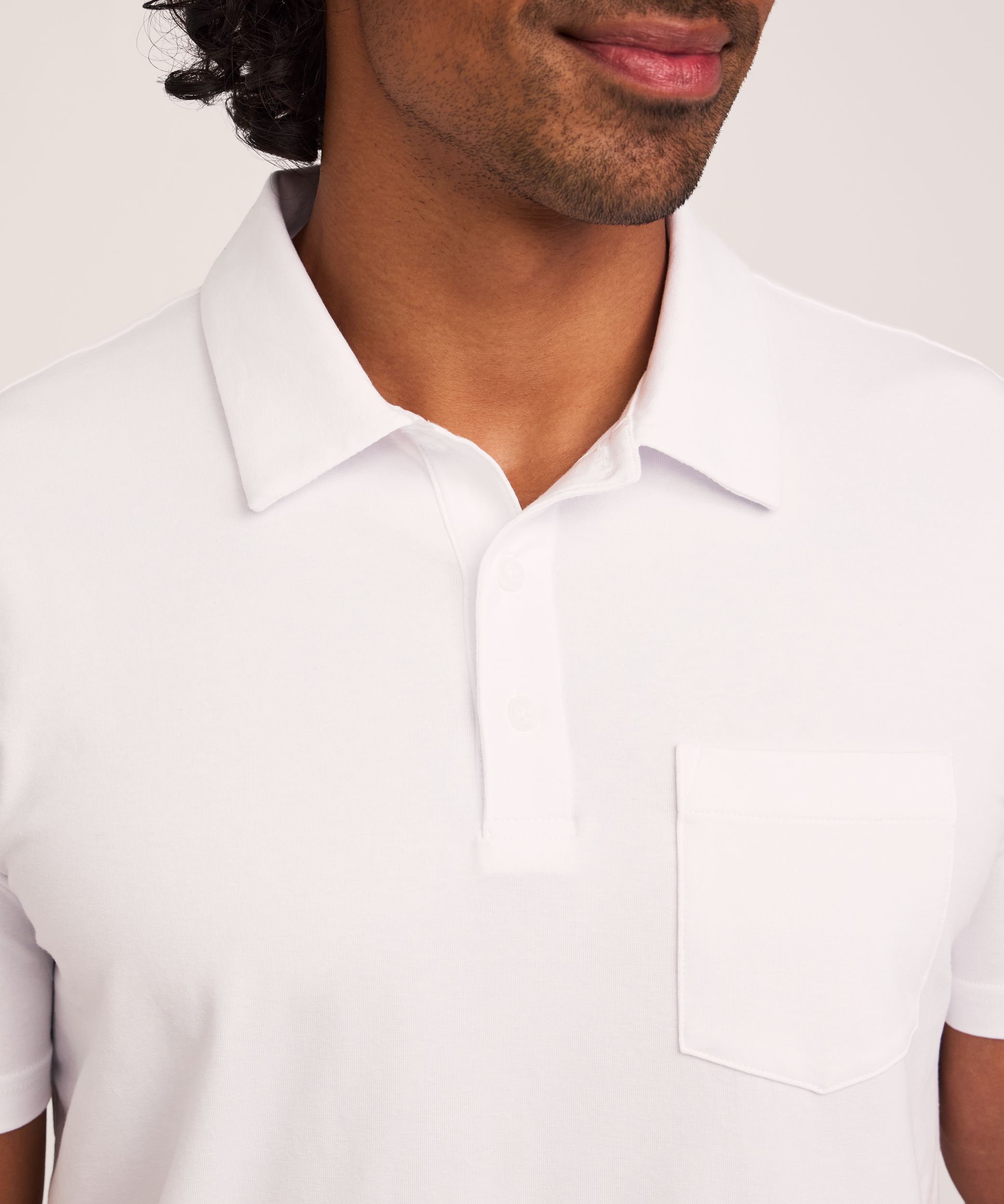 Denver Hayes Men's Modern Fit Stretch Polo Shirt