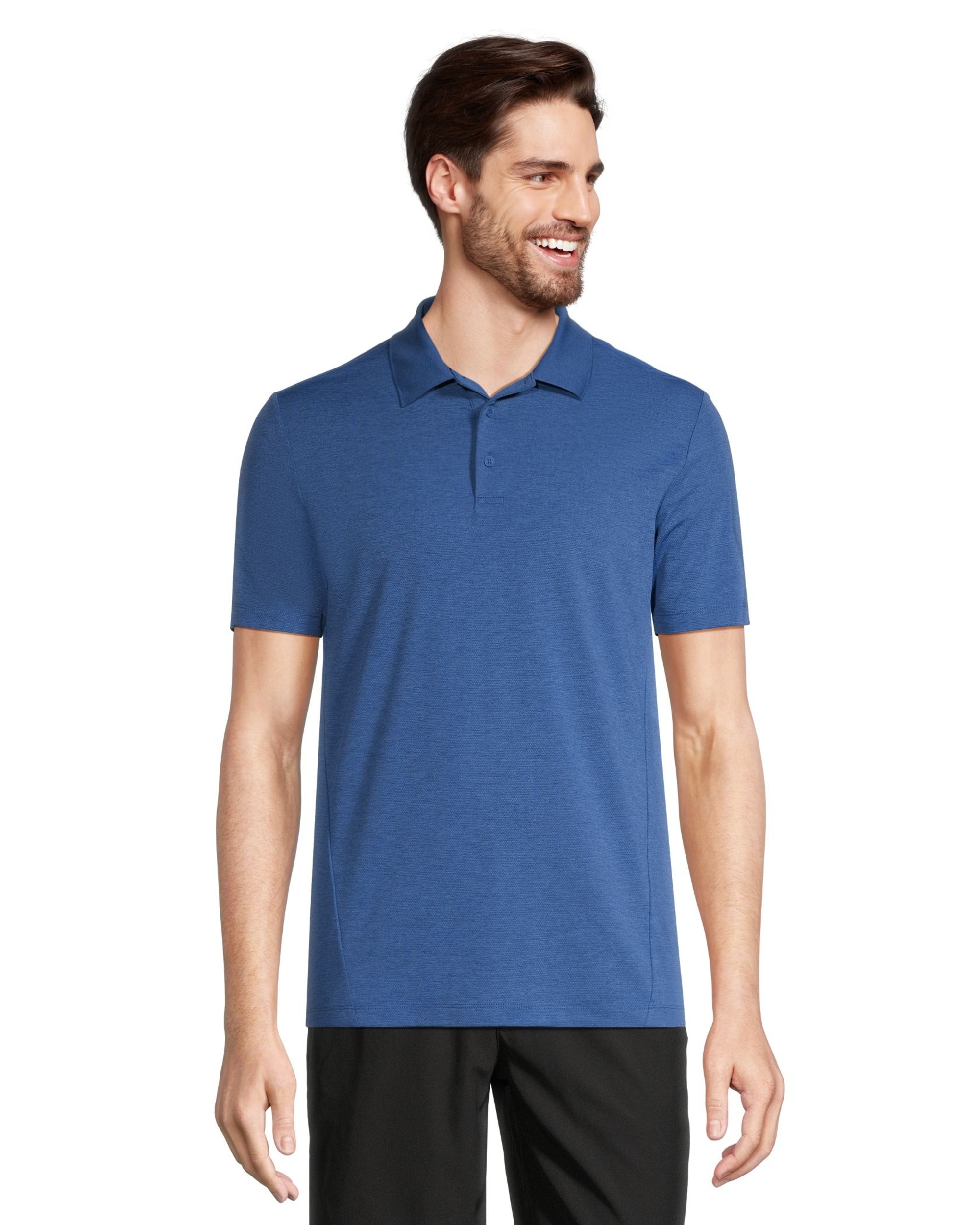 Matrix Men's Perforated Stretch Polo Shirts | Marks