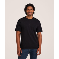 Chemise Henley 50&nbsp;lavages de coupe classique à manches courtes pour hommes, Denver Hayes