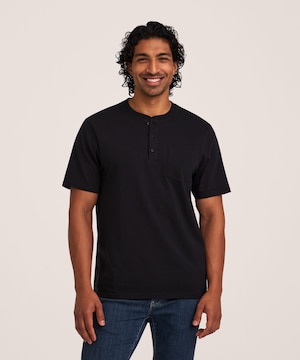 Chemise Henley 50 lavages de coupe classique à manches courtes pour hommes, Denver Hayes