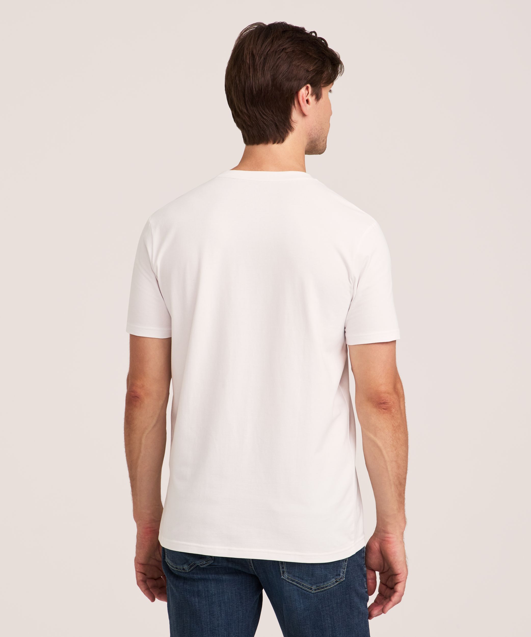 Haut Henley extensible à manches courtes pour hommes, Denver Hayes