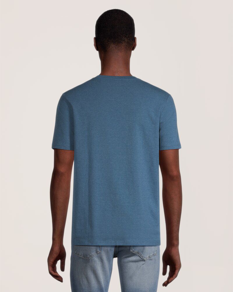 Denver Hayes Men's Tag Free Seasonal Stretch Henley Shirt