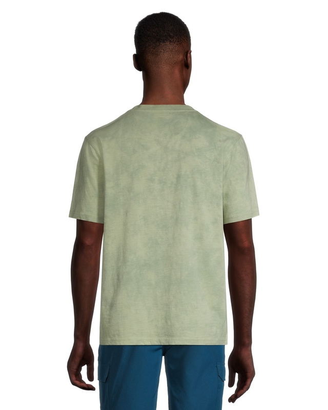 FarWest Men's Tie Dye Henley Shirt Marks