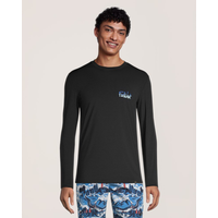 Chemise de natation graphique à manches longues avec traitement contre les rayons UV pour hommes, FarWest Front_Flat