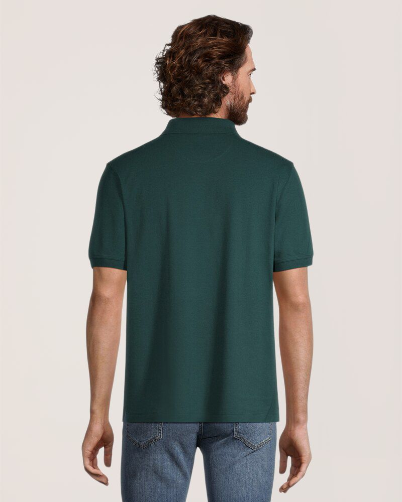 Polo piqué extensible 50&nbsp;lavages à coupe classique pour hommes, Denver Hayes