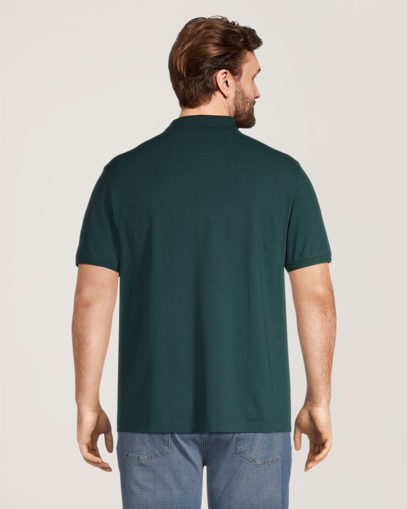 Polo piqué extensible 50&nbsp;lavages à coupe classique pour hommes, Denver Hayes