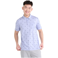 SAXX Men's DropTemp™ All Over Print Polo Shirt Front_Flat