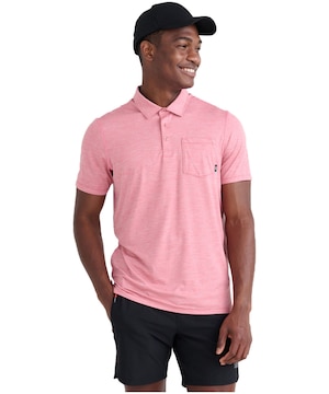 T-shirt polo à effet rafraîchissant avec DropTemp pour hommes, SAXX