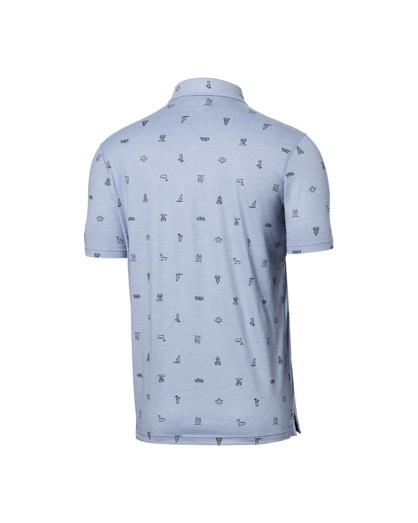 Saxx Men's Droptemp Print Polo T Shirt