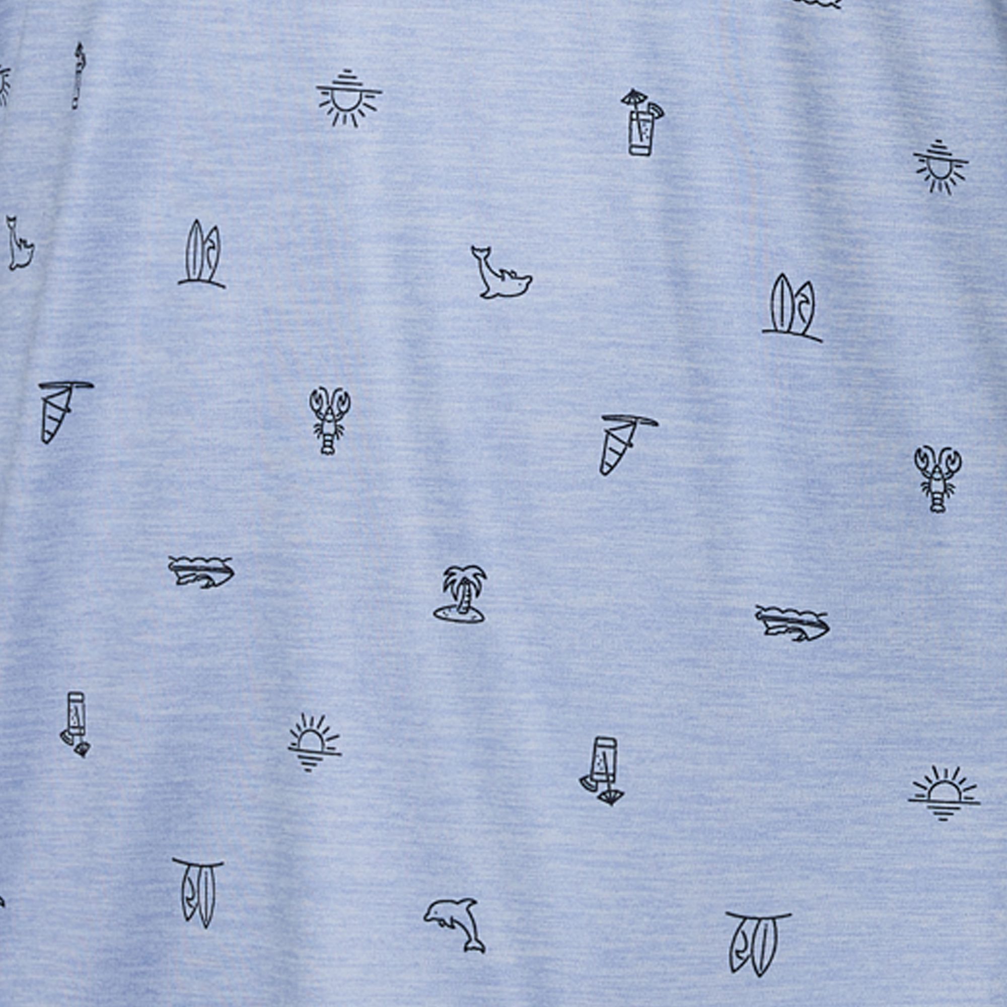 Saxx Men's Droptemp Print Polo T Shirt